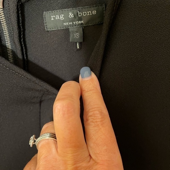 Rag & Bone Black Cold Shoulder Long Sleeve Sz XS - Picture 4 of 8